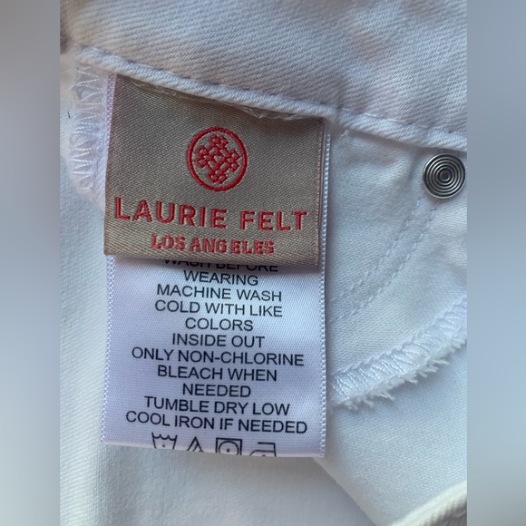 VGUC LAURIE FELT LOS ANGELES SILKY FLARE WHITE STRETCH JEANS IN SIZE M/US SIZE 8 - Picture 14 of 15